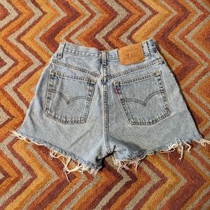 Vintage Levi's cutoff denim shorts